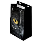 Black Cat Eyes Klein Cadeauzakje (Voorkant Gekanteld)