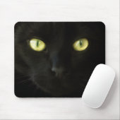 Black Cat Eyes mousepad Muismat (Met muis)