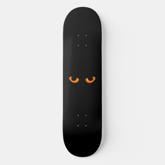 Black Cat Eyes Persoonlijk Skateboard (Voorkant)