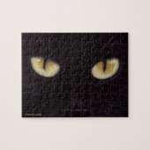 Black Cat Eyes Puzzle Legpuzzel (Horizontaal)
