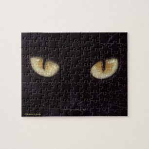 Black Cat Eyes Puzzle Legpuzzel
