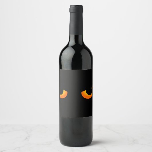 Black Cat Eyes Wijn Etiket (Voorkant)