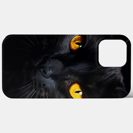 Black Cat Face Case-Mate iPhone Case (Achterkant (horizontaal))