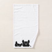 "Black Cat Face" Handdoeken Set (Handdoek)