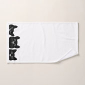 "Black Cat Face" Handdoeken Set (Handdoek)