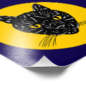 Black Cat Face Photo Print Foto Afdruk (Hoek)