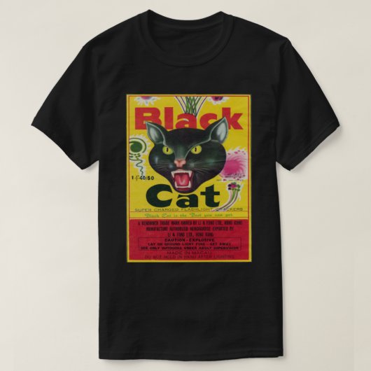 Black Cat Firecrackers Classic T-Shirt (Design voorkant)