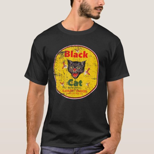 Black Cat Firecrackers  Funny Gift Lover Ca T-shirt (Voorkant)