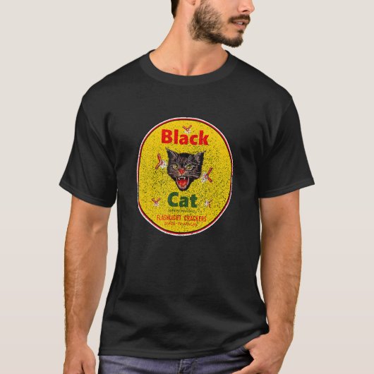 Black Cat Firecrackers T-shirt (Voorkant)