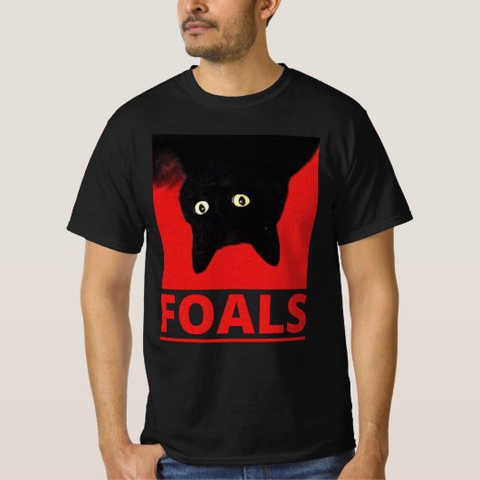 Black Cat Foals Tour 2019 TShirt, Black Cat Shirt (Voorkant)