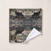 Black Cat-foto Bad Handdoek (Wasdoekje)