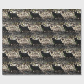 Black Cat-foto Cadeaupapier (Vlak)