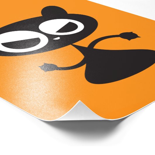 Black Cat-foto Foto Afdruk (Hoek)