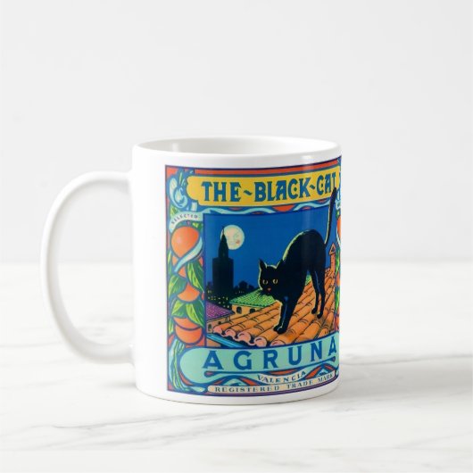 Black Cat Fruit Mug Koffiemok (Links)