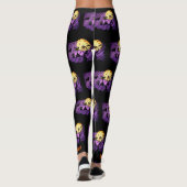 Black Cat Full Moon Happy Halloween-Leggings Leggings (Achterkant)