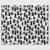 Black Cat Fun Cadeaupapier (Vlak)