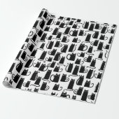 Black Cat Fun Cadeaupapier (Uitgerold)
