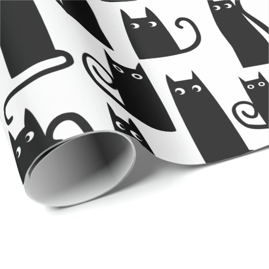 Black Cat Fun Cadeaupapier (Rol Hoek)