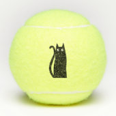 Black Cat Fun Tennisballen (Voorkant)