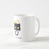 Black Cat Funny Pun met Halo - Feline Good Koffiemok (Voorkant rechts)