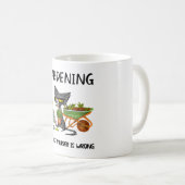 BLACK CAT GARDENING BECAUSE MURDER IS WRONG KOFFIEMOK (Voorkant rechts)