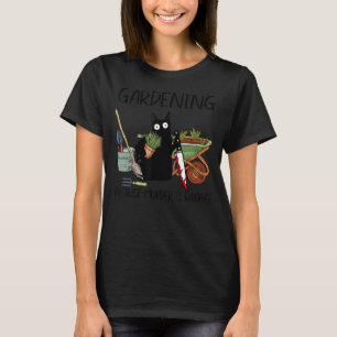 Black Cat Gardening omdat de moord verkeerd is T-shirt