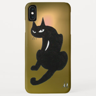 BLACK CAT geel Case-Mate iPhone Case