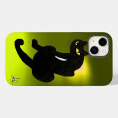 BLACK CAT geel Case-Mate iPhone Case (Achterkant (horizontaal))