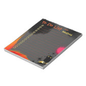 Black Cat gepersonaliseerd om te doen lijst Girly Notitieblok (Linkerzijde)