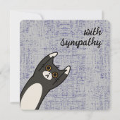 Black Cat gepersonaliseerde sympathie Kaart (Voorkant)