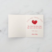 Black Cat Gesponnen-effect Valentijn Kaart (Binnen)