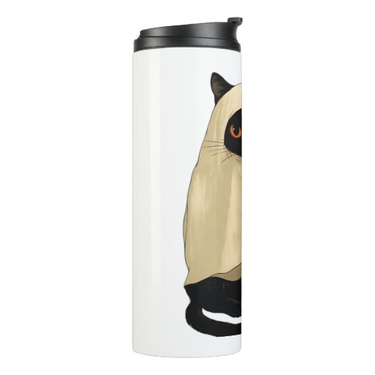 Black Cat Ghost met Pumpkin Essential T-Shirt Thermosbeker (Gedraaid links)