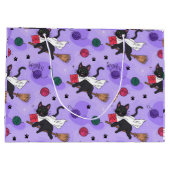 Black Cat Ghost Pattern – Schattigee katten in kos Groot Cadeauzakje (Achterkant)