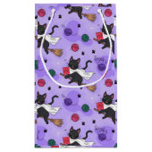 Black Cat Ghost Pattern – Schattigee katten in kos Klein Cadeauzakje (Achterkant)