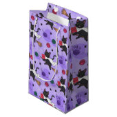 Black Cat Ghost Pattern – Schattigee katten in kos Klein Cadeauzakje (Voorkant Gekanteld)