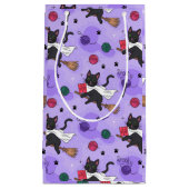 Black Cat Ghost Pattern – Schattigee katten in kos Klein Cadeauzakje (Voorkant)