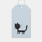Black Cat Gift Label Cadeaulabel (Voorkant)