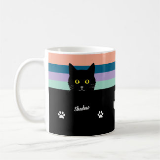 Black Cat Gift Mug for Cat Lovers - Many Colors  Koffiemok
