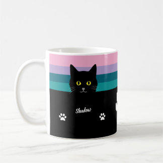 Black Cat Gift Mug for Cat Lovers - Many Colors  Koffiemok