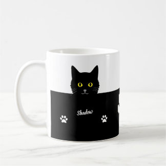 Black Cat Gift Mug for Cat Lovers - Many Colors  Koffiemok