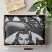 Black Cat Glamour Meisje Tissuepapier (Geschenk)