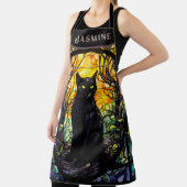 Black Cat Glas in lood Geel Schort (Insitu)