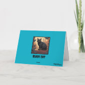 Black Cat Glas in lood Kaart (Achterkant)
