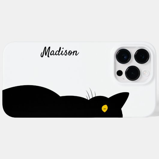BLACK CAT Golden Eyes  Case-Mate iPhone Case (Achterkant (horizontaal))