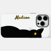 BLACK CAT Golden Eyes  Case-Mate iPhone Case (Achterkant (horizontaal))