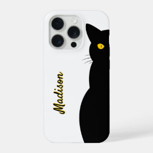 BLACK CAT Golden Eyes iPhone 15 Pro Case