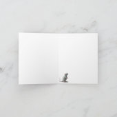 Black Cat Gravestone RIP Halloween komt eraan Kaart (Binnen)