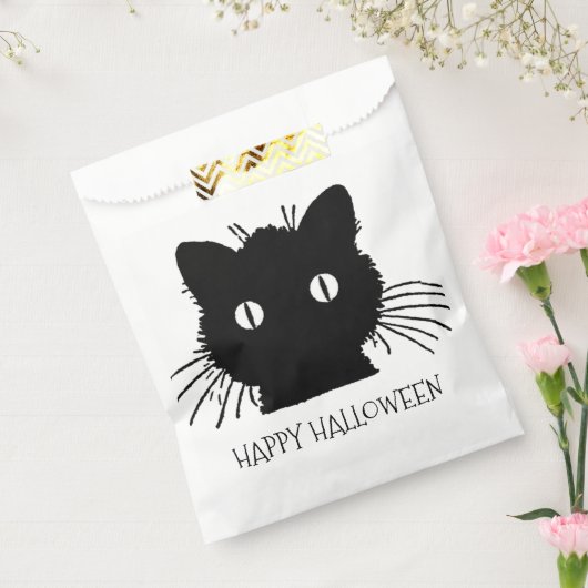 Black Cat Halloween-behandelingen Bedankzakje (Gezegeld)