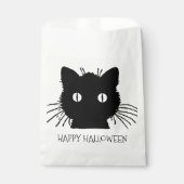 Black Cat Halloween-behandelingen Bedankzakje (Voorkant)