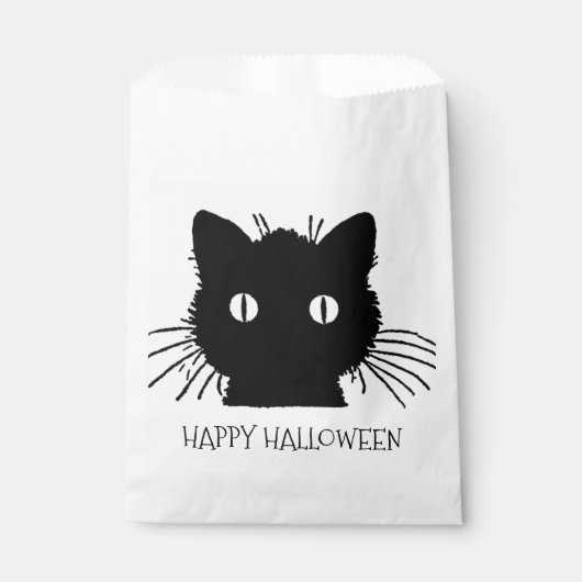 Black Cat Halloween-behandelingen Bedankzakje (Voorkant)
